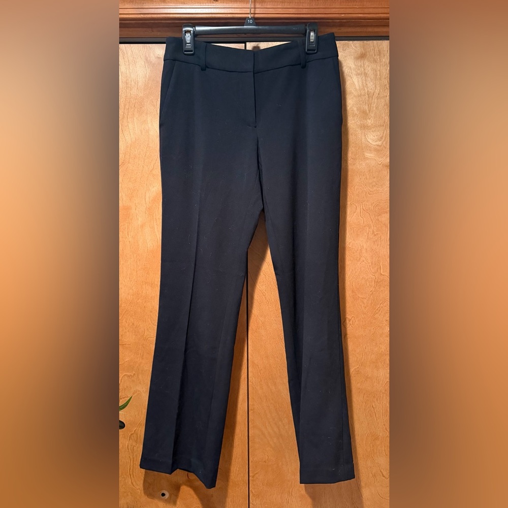 Calvin Klein Women’s Black Dress Pants Size 6 Straight Cut Mid Rise